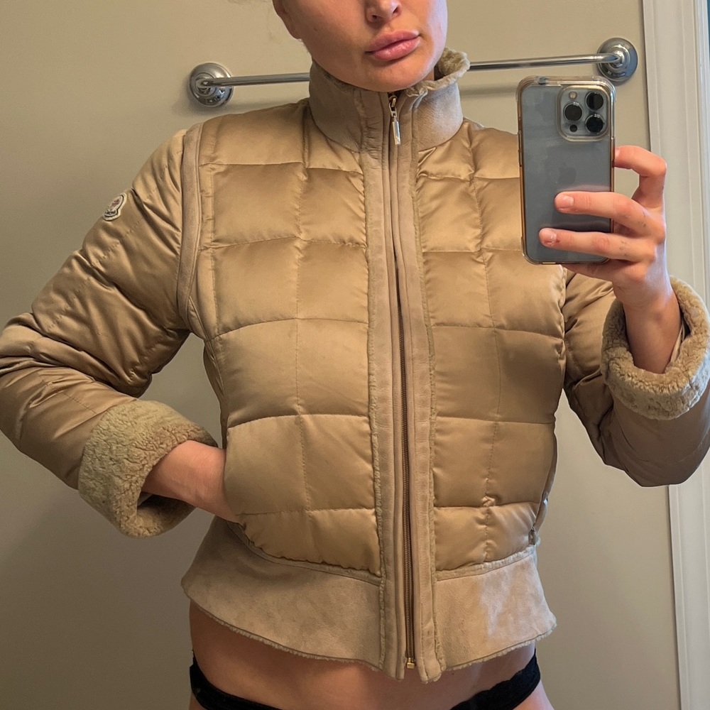 Moncler lamb skin jacket